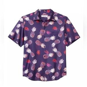 Tommy Bahama Purple Pineapple Print Shirt